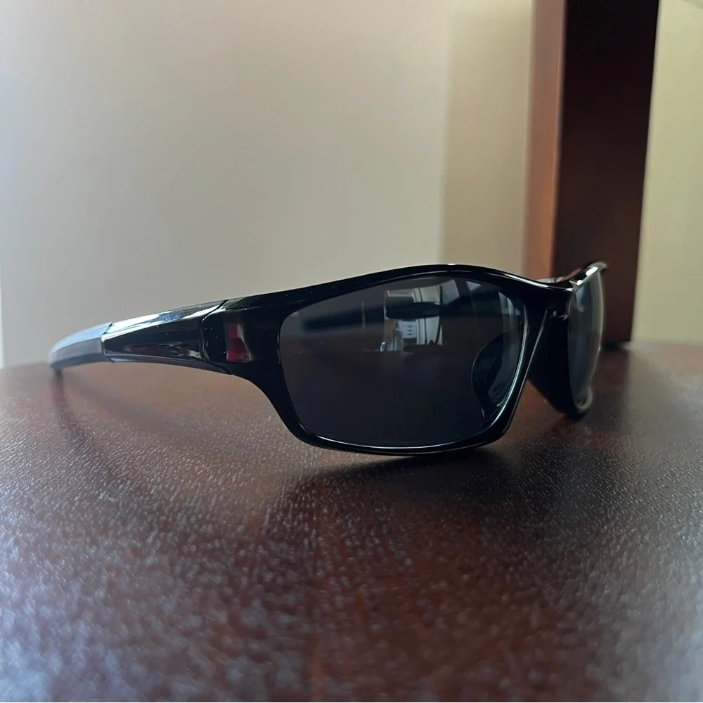 ASOS AJ Morgan black retro wraparound matrix sunglasses